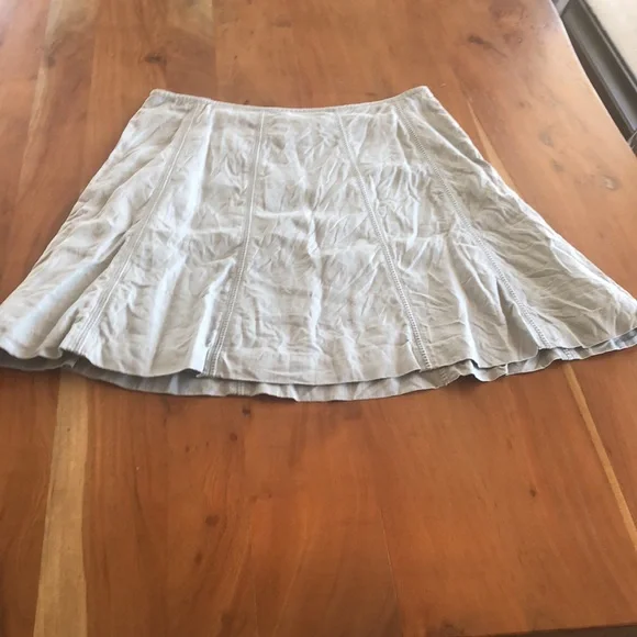 Boden Pale Blue 100% Linen‎ Skirt Sz 12 - EUC - Picture 4 of 10